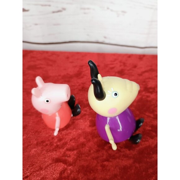 Peppa Pig Build & Play 2 Small Figures Madame Gazelle Peppa Pig‎ - Picture 3 of 6